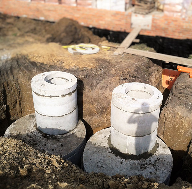 Септики из бетонных колец в Звенигороде